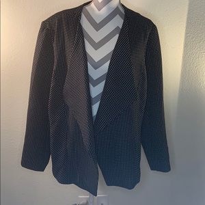 Black and White Polka Dot Blazer